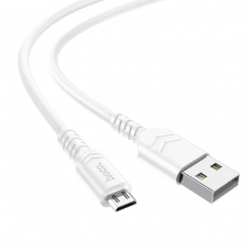 Кабель USB - microUSB белый 1 м Hoco X62
